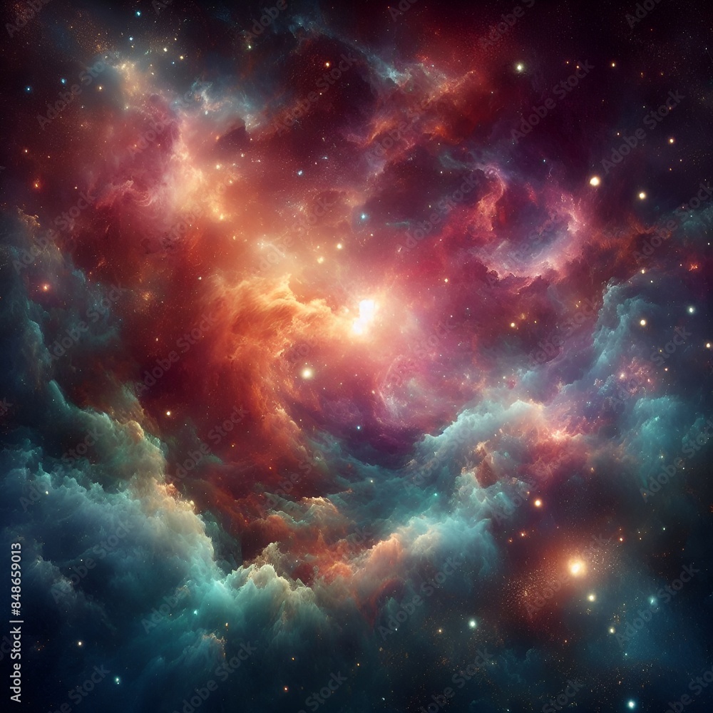 Naklejka premium lights of space