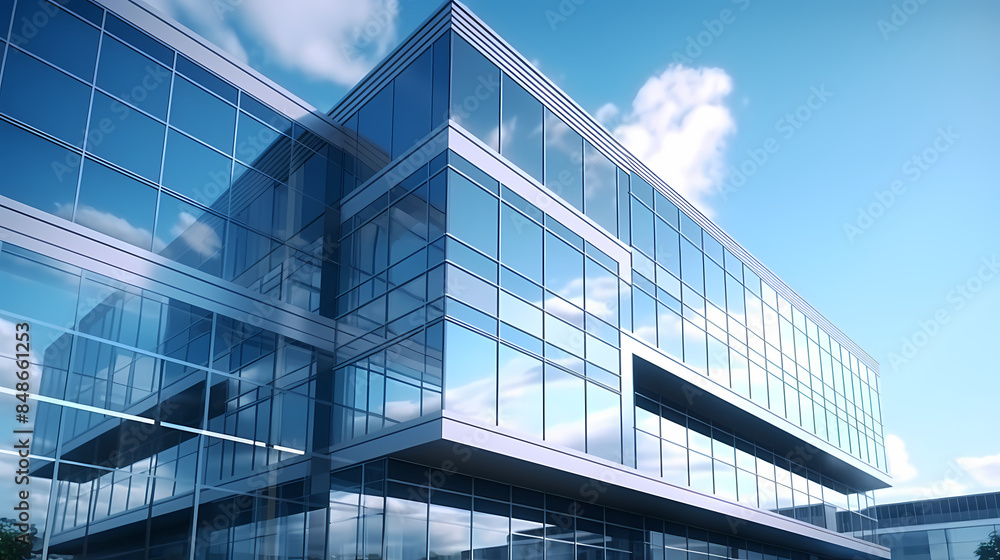 Obraz premium A modern office building