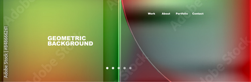 Circle triangle geometric web site page template. Vector Illustration For Wallpaper, Banner, Background, Card, Book Illustration, landing page