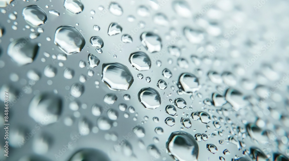 A close-up view of heavy water droplets, resembling raindrops on glass, with realistic light refraction and reflection effects, perfect for background use in weather-themed graphics. A close-up view of heavy water droplets, resembling raindrops on glass, with realistic light refraction and reflection effects, perfect for background use in weather-themed graphics.