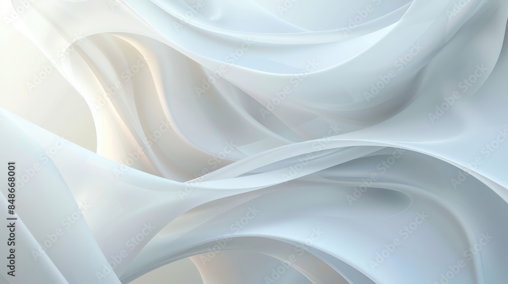 Abstract White Flowing Fabric Background with Soft Curves and Smooth Texture for Elegant and Modern Design Concepts Abstract White Flowing Fabric Background with Soft Curves and Smooth Texture for Elegant and Modern Design Concepts