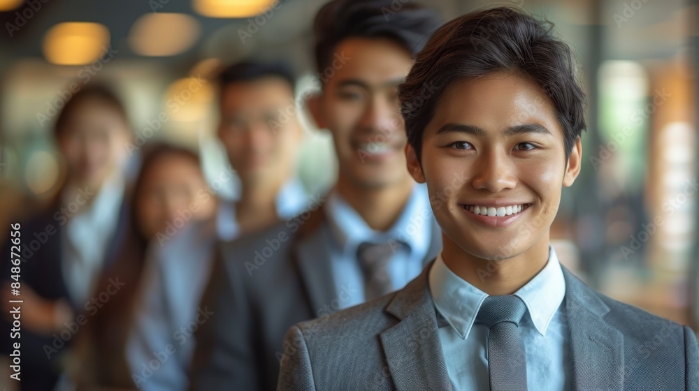 Smiling Businessman in a Modern Office, Ceo, manager office blur background Smiling Businessman in a Modern Office, Ceo, manager office blur background