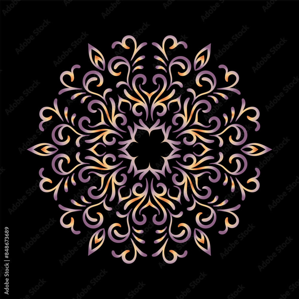 luxury ornamental mandala design background, Decorative ornamental Mandala in ethnic oriental style, Vintage decorative elements