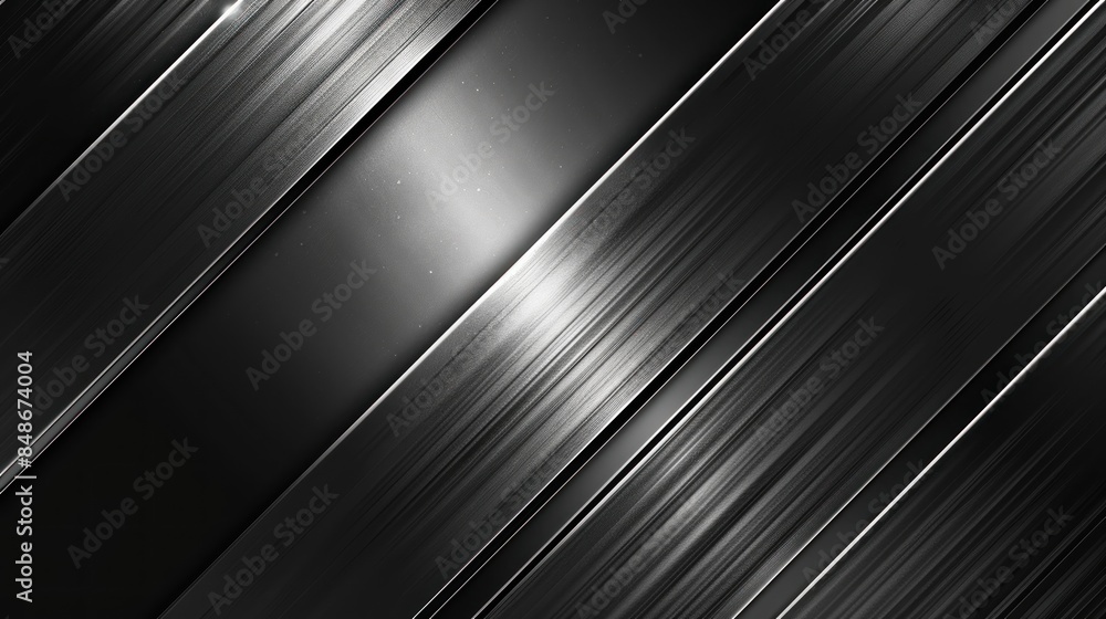 Obraz premium Abstract Metallic Background with Diagonal Lines