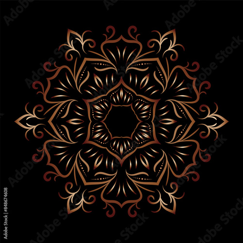 luxury ornamental mandala design background, Decorative ornamental Mandala in ethnic oriental style, Vintage decorative elements