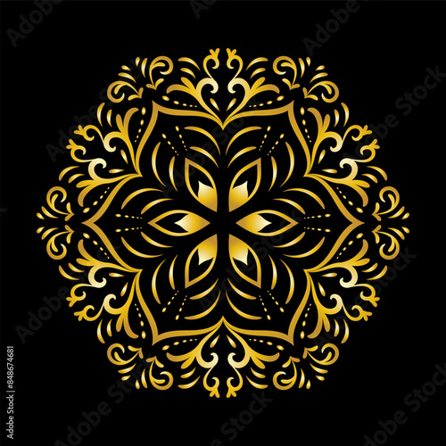 luxury ornamental mandala design background, Decorative ornamental Mandala in ethnic oriental style, Vintage decorative elements
