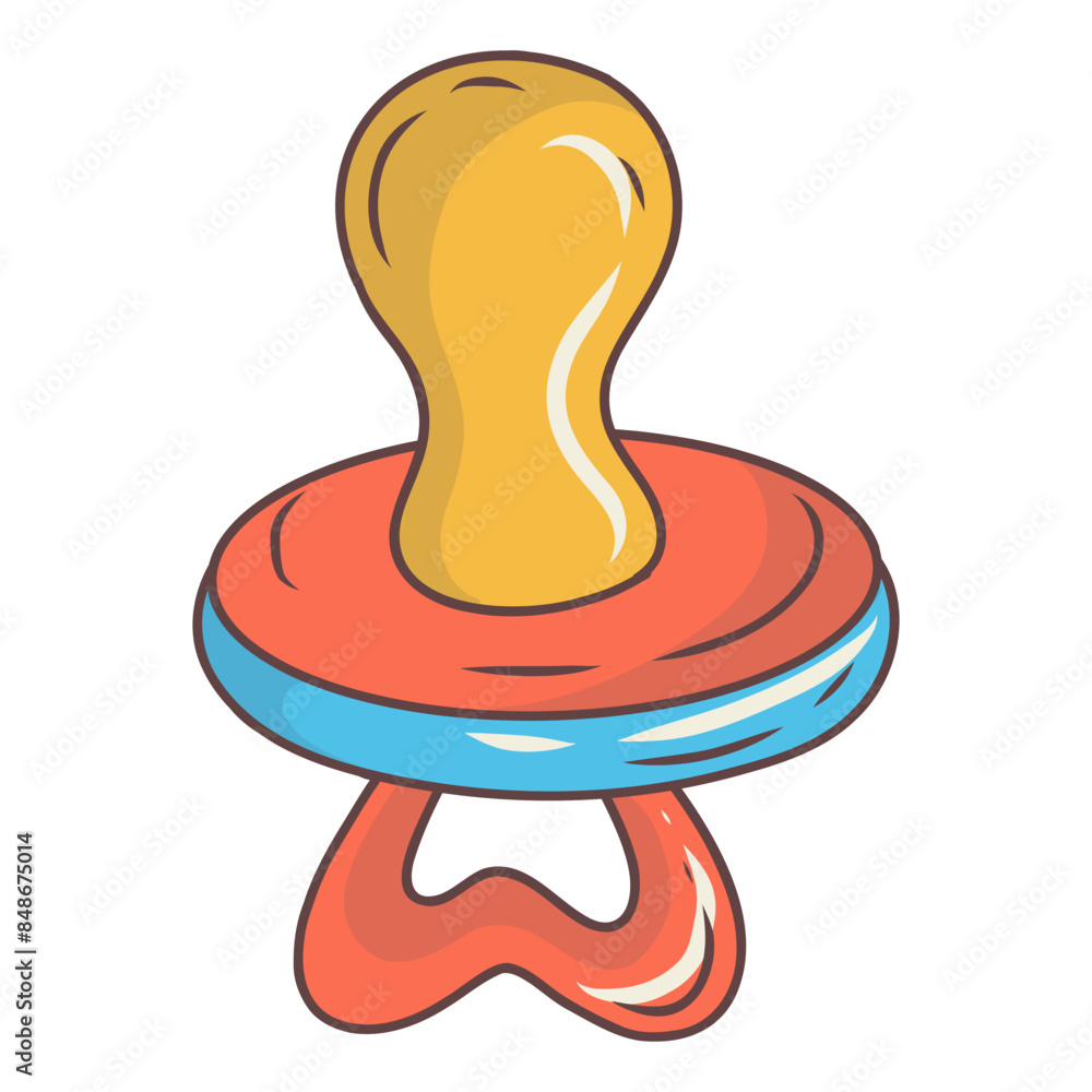 Baby Supplies Accessories on White Background. Vector Illustration in Cartoon Style. Baby Supplies Accessories on White Background. Vector Illustration in Cartoon Style.