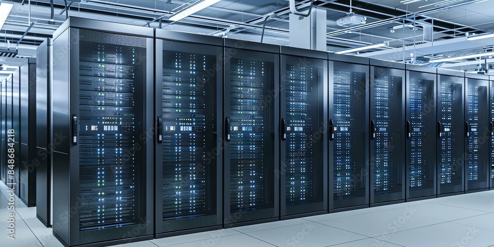 wallpaper server room data center hall, background, storage, black ...