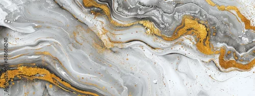 Panel kuchenny z motywem gray and gold background with marbled texture
