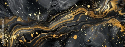 Panel kuchenny z motywem gray and gold background with marbled texture