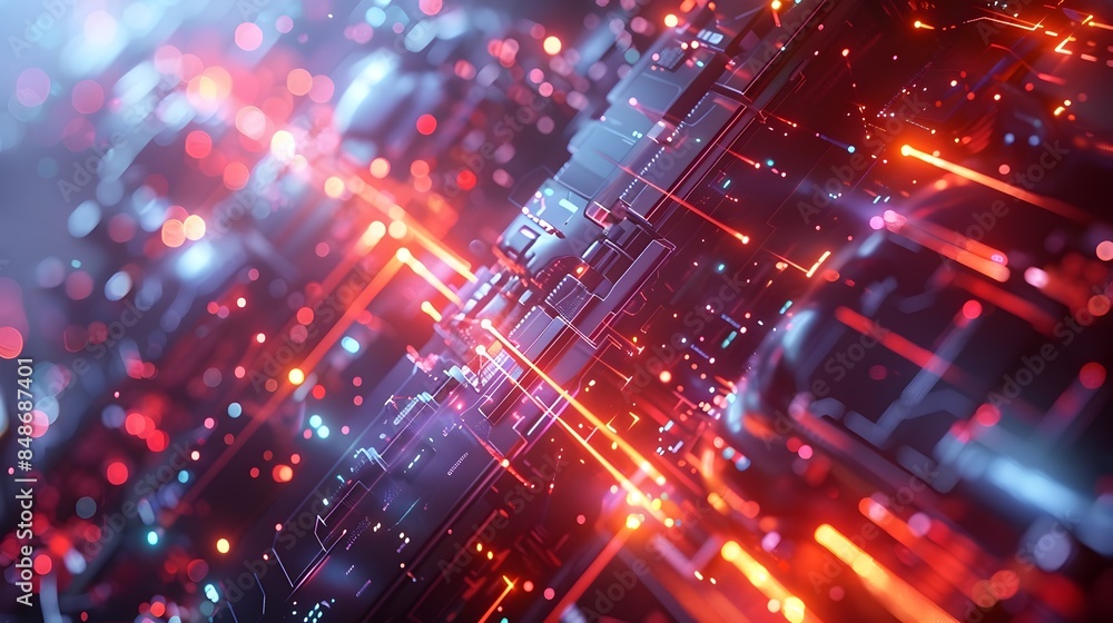 Striking Futuristic Tech Innovation Background with Sleek Modern Design Elements Striking Futuristic Tech Innovation Background with Sleek Modern Design Elements