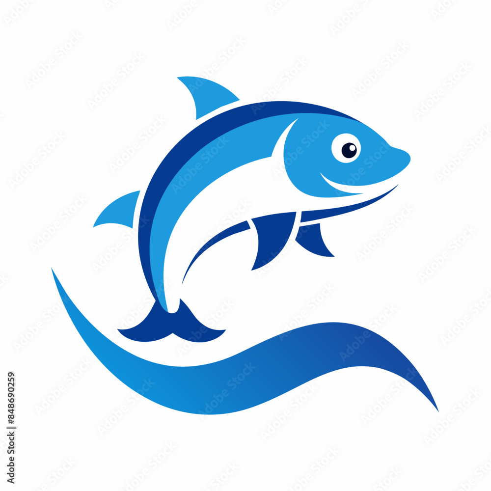 Fish logo icon design vector illustration template. Fish logo icon design vector illustration template.