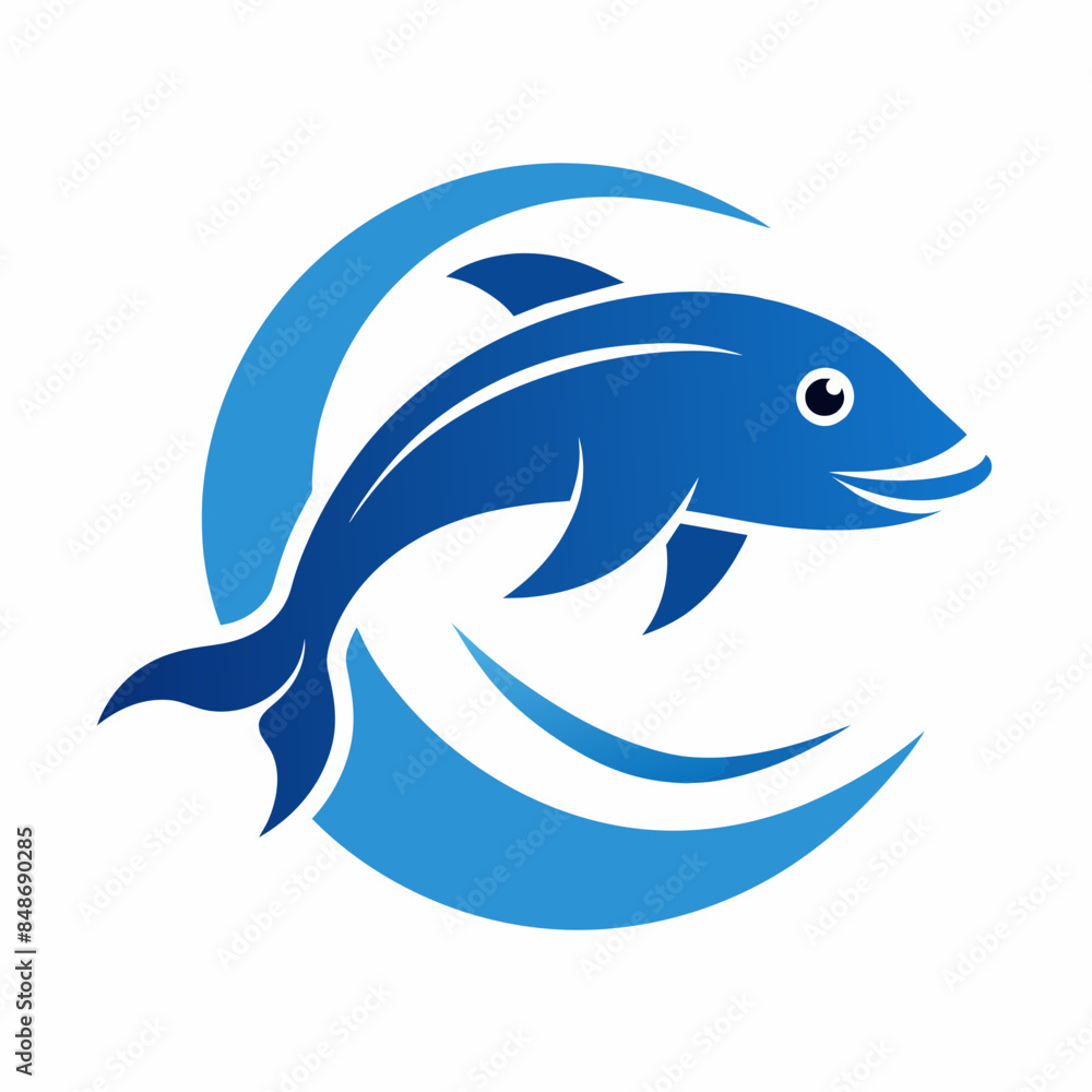 Fish logo icon design vector illustration template. Fish logo icon design vector illustration template.