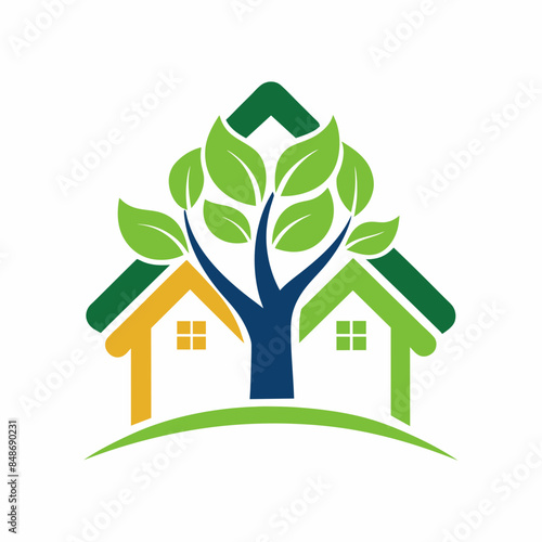 green eco house icon