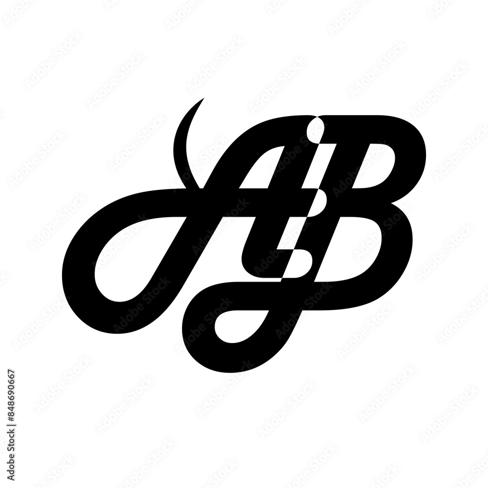AB Logo design idea - letter logo sample AB Logo design idea - letter logo sample