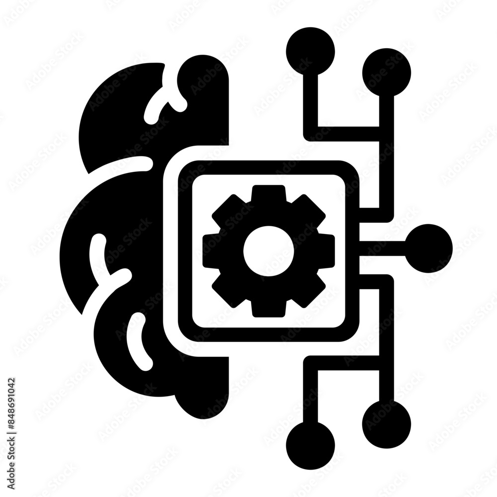 machine learning glyph icon machine learning glyph icon