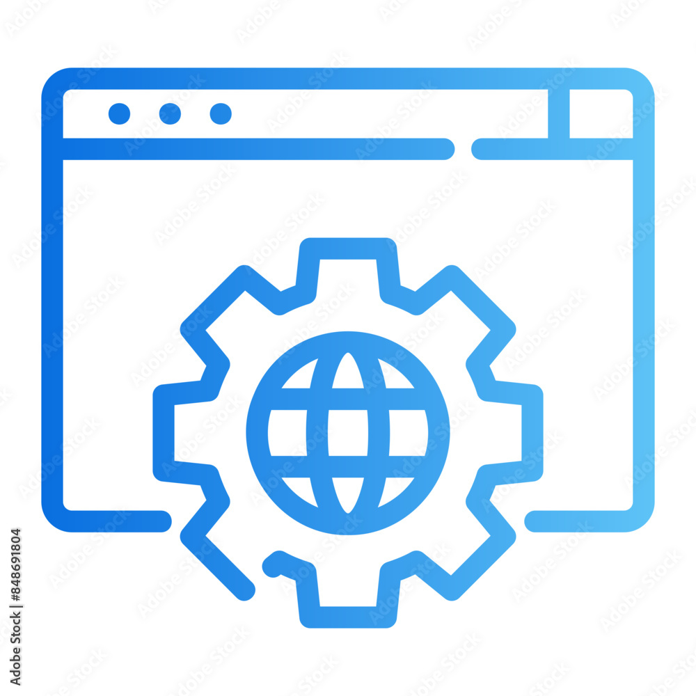 web service gradient icon web service gradient icon