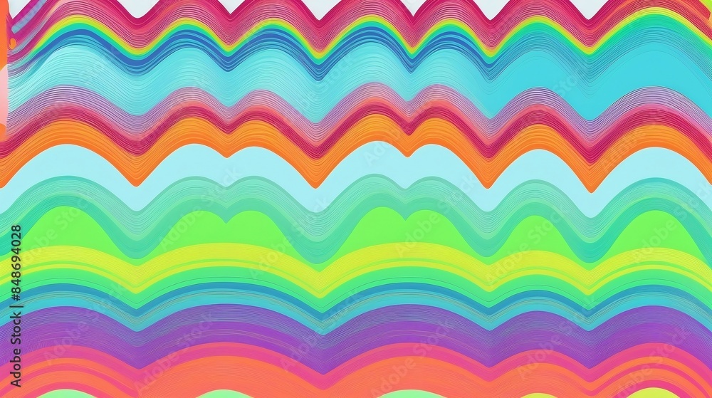 Vibrant rainbow gradient waves creating a dynamic and colorful abstract pattern, perfect for backgrounds and design projects Vibrant rainbow gradient waves creating a dynamic and colorful abstract pattern, perfect for backgrounds and design projects