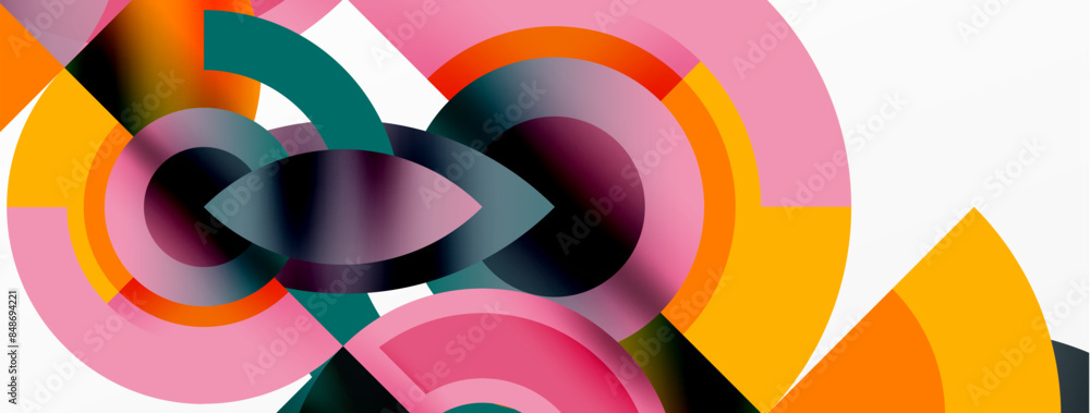 Trendy simple circle abstract background. Vector Illustration For Wallpaper, Banner, Background, Card, Book Illustration, landing page Trendy simple circle abstract background. Vector Illustration For Wallpaper, Banner, Background, Card, Book Illustration, landing page
