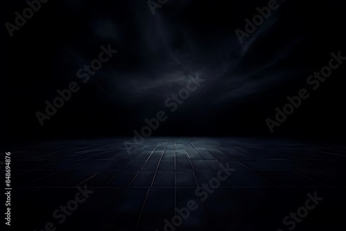empty space dark the background