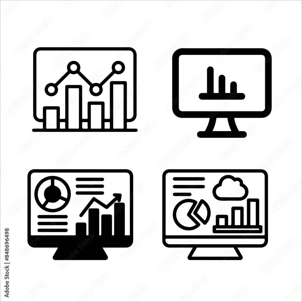 Monitor with analytics diagram icon. White background with shadow design. Vector illustration.
Monitor with analytics diagram icon. White background with shadow design. Vector illustration.