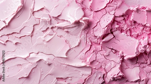 Close up of pink lipstick on cracked surface