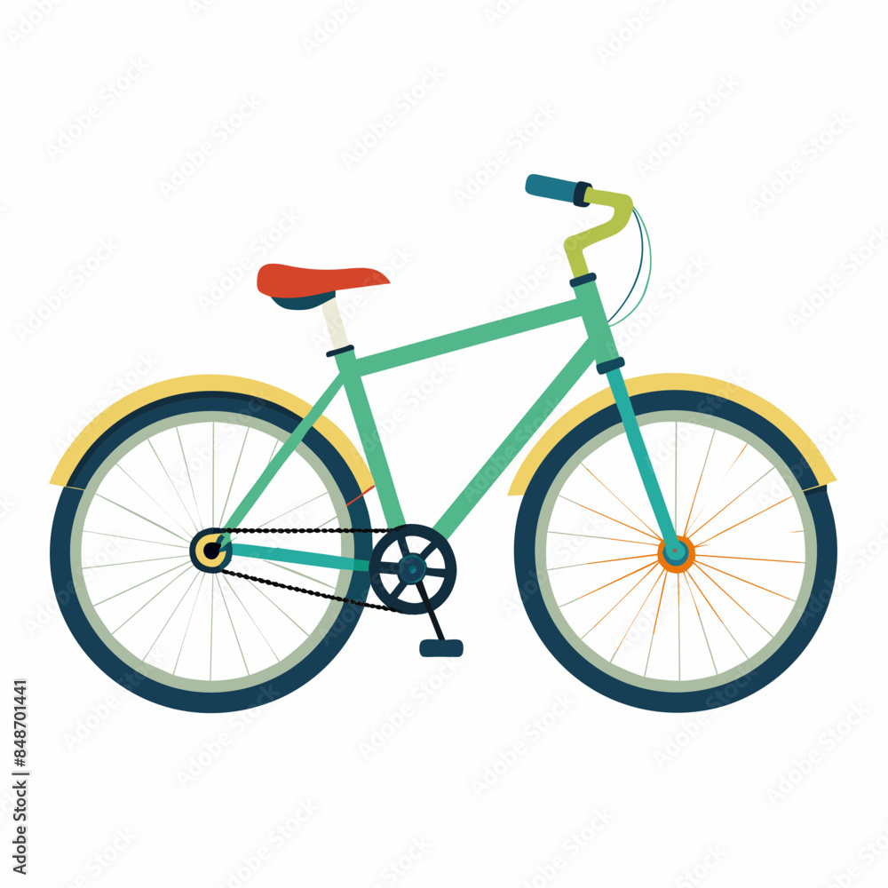 bicycle vector illustration on white background