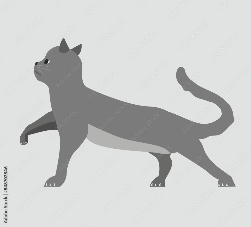 Cat Animal Simple Flat Design Vector Cat Animal Simple Flat Design Vector