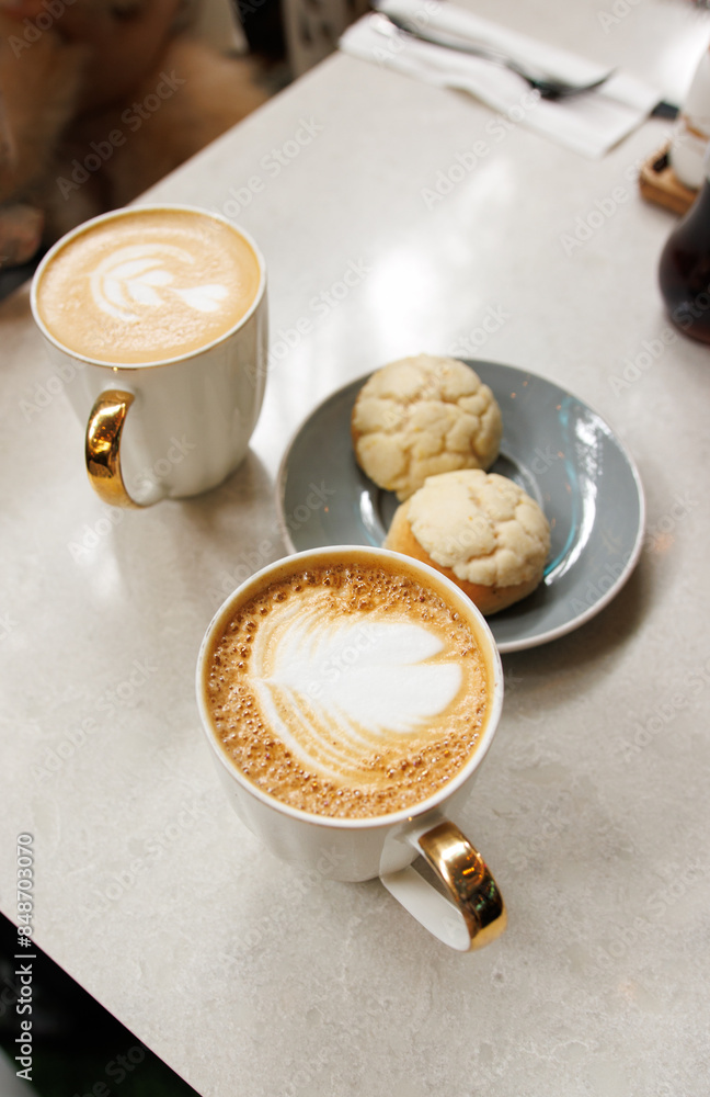 Bread with coffee Bread with coffee