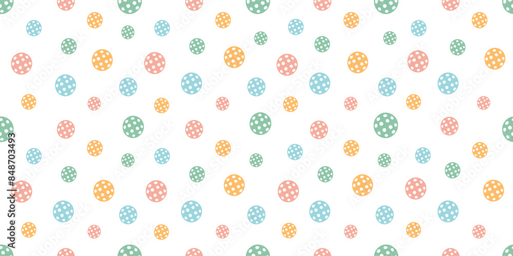 Pickleball seamless pattern with balls on white background. Hand drawn vector ornament for print, banner, card, fabric, cover, wrapping paper, wallpaper Pickleball seamless pattern with balls on white background. Hand drawn vector ornament for print, banner, card, fabric, cover, wrapping paper, wallpaper