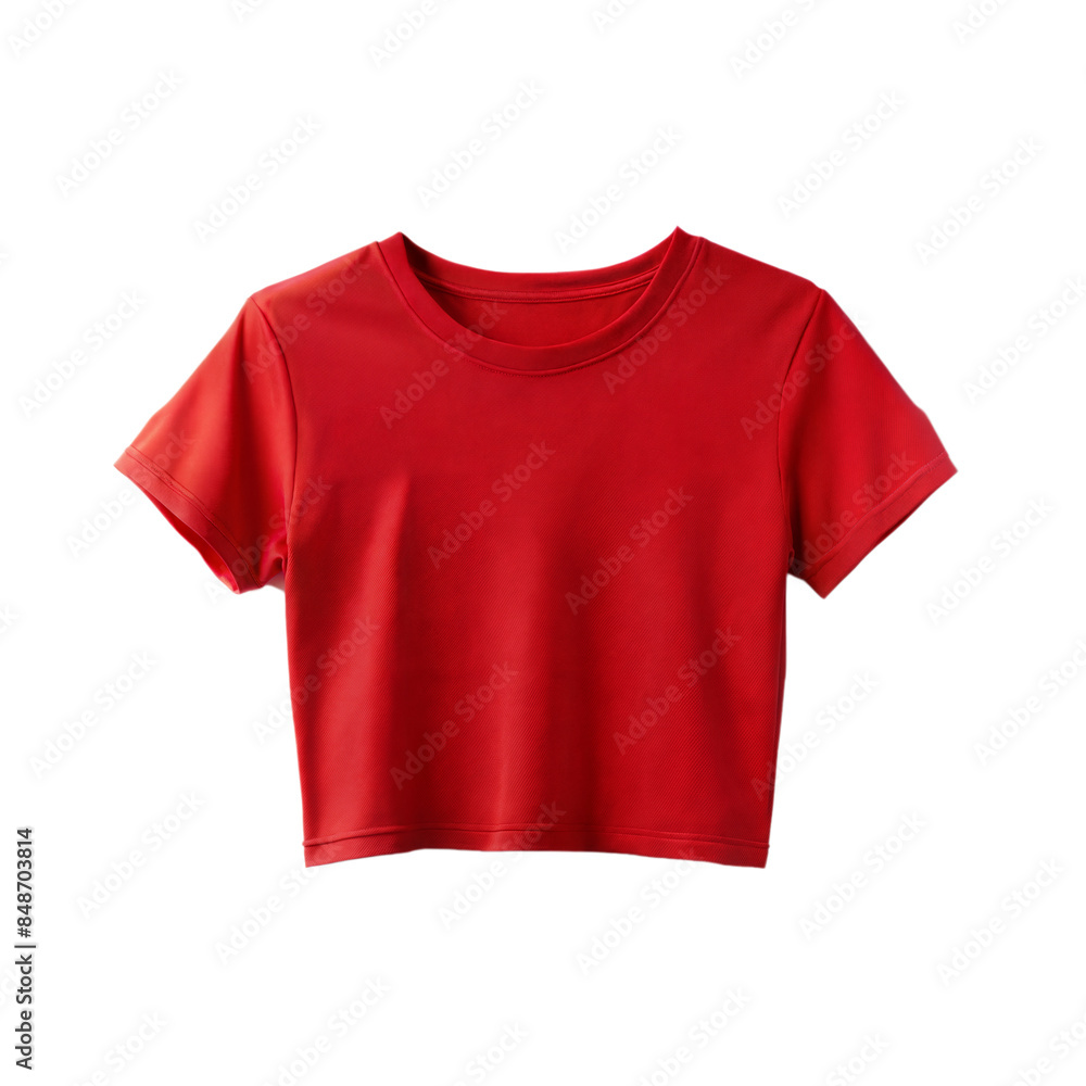 red crop top isolated on white background red crop top isolated on white background