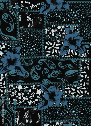 seamless Colorful paisley, background,seamless pattern