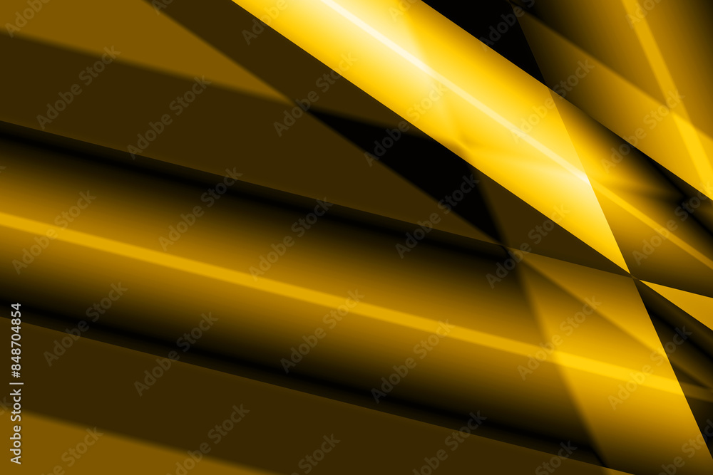 3D Golden abstract background design of random overlapping oblique 3d shapes in a bright gold colors. Used as a luxury wallpaper, a backdrop, or a virtual image. 3D Golden abstract background design of random overlapping oblique 3d shapes in a bright gold colors. Used as a luxury wallpaper, a backdrop, or a virtual image.