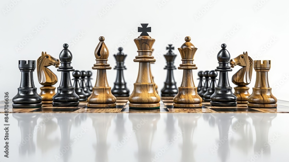 chess board with a lot of chess pieces on it chess board with a lot of chess pieces on it