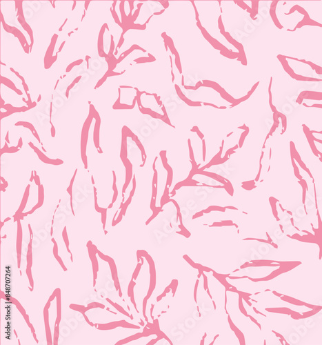 Tropical vector  leaves, seamless pattern, background, Exotic, wallpaper,leaves pattern,botanical.
