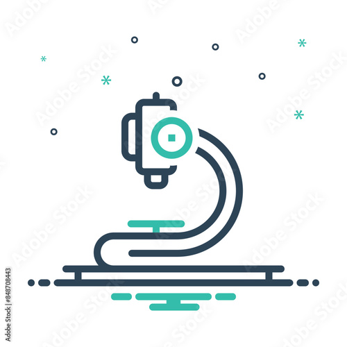 Mix icon for microscope