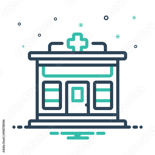Mix icon for pharmacy 