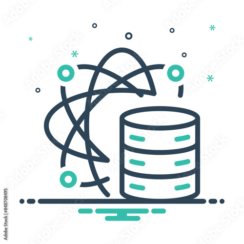 Mix icon for  scientific data 