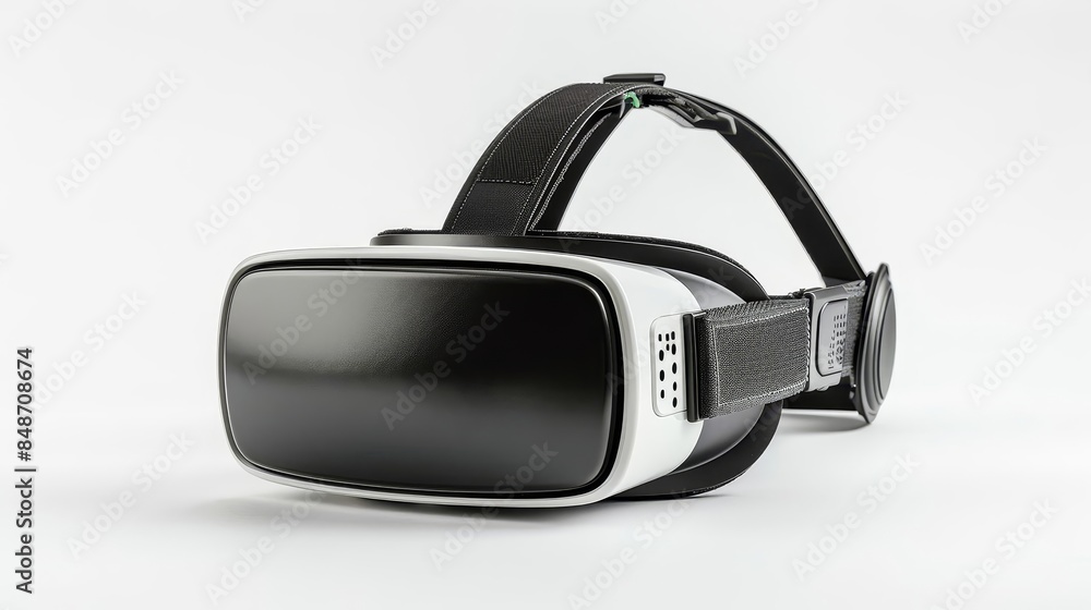 pair of virtual reality glasses on a white background pair of virtual reality glasses on a white background