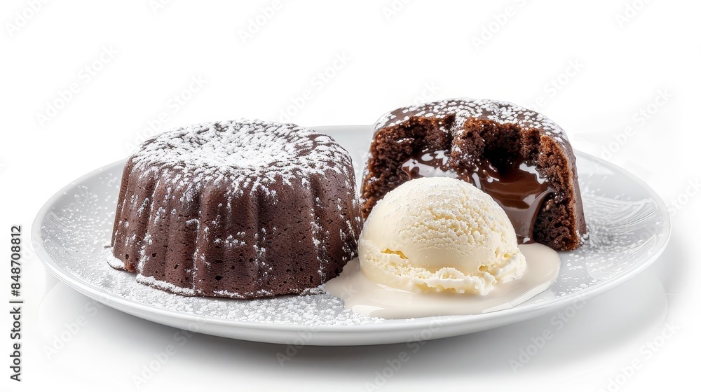 plate of desserts with ice cream and chocolate plate of desserts with ice cream and chocolate