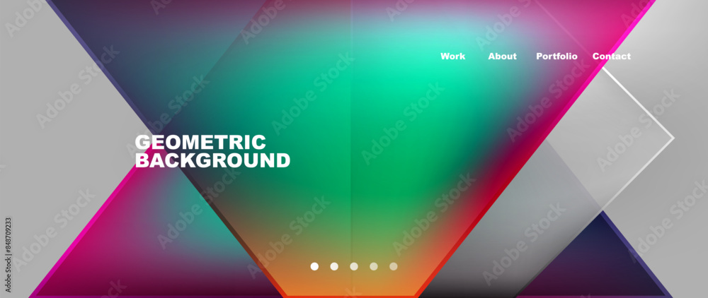 Flowing bright neon gradients geometric abstract background with triangles and lines. Fluid color pattern of color liquid gradient background for wallpaper, banner, background, card, landing page Flowing bright neon gradients geometric abstract background with triangles and lines. Fluid color pattern of color liquid gradient background for wallpaper, banner, background, card, landing page