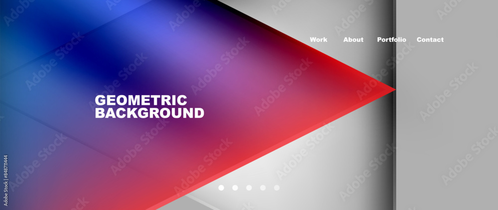 Metal triangles with colorful bright triangles. Geometric modern minimalist design template Metal triangles with colorful bright triangles. Geometric modern minimalist design template