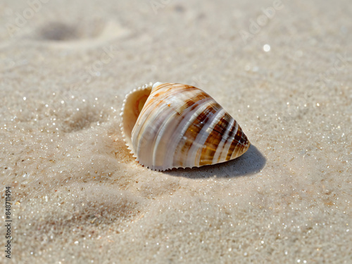 shell on sand © Mile Zero