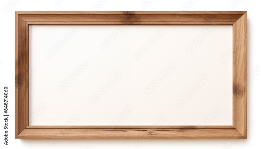 Fototapeta premium empty wooden picture frame