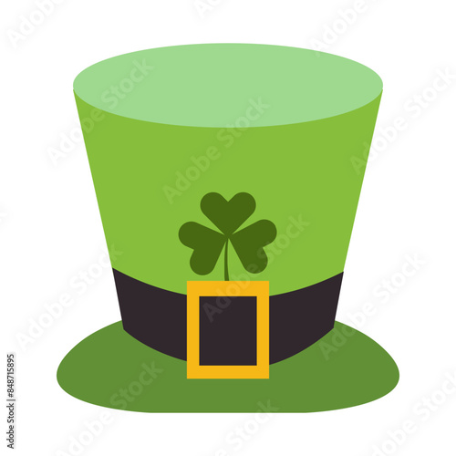 St Patrick’s Day Hat Vector Illustration in Cartoon Style.