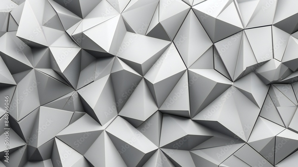 Geometric precision meets artistic expression as low poly shapes converge to form a mesmerizing pattern in grayscale tones. Geometric precision meets artistic expression as low poly shapes converge to form a mesmerizing pattern in grayscale tones.