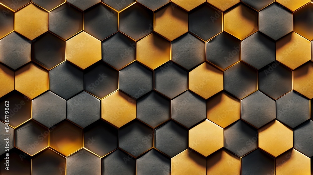 Elegant 3D honeycomb design against a pristine canvas, creating a dynamic visual effect. Elegant 3D honeycomb design against a pristine canvas, creating a dynamic visual effect.