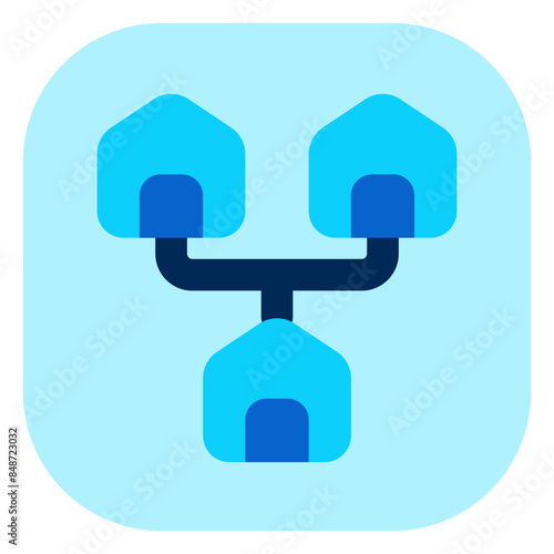 Editable local, home, network, LAN, connection vector icon. Remote work, job, profession, freelance. Part of a big icon set family. Perfect for web and app interfaces, presentations, infographics, etc