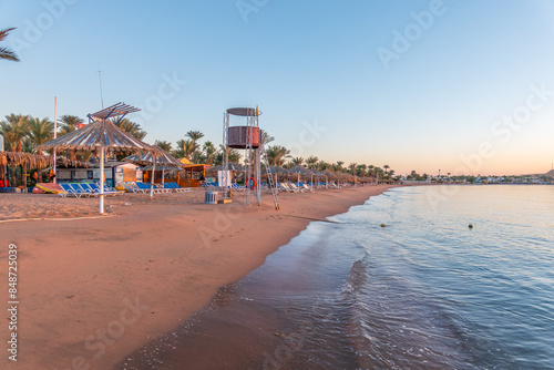 Scenic view of Naama Bay, Sharm-el-Sheikh, Egypt photo