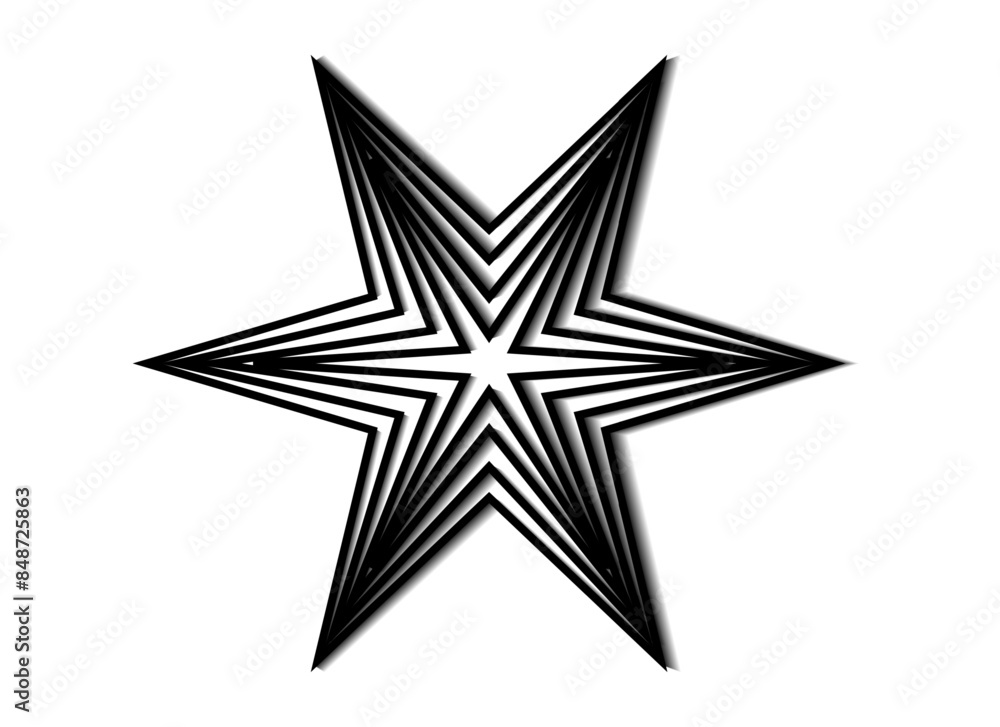 star shape logo template with line compotion on white background.
star shape logo template with line compotion on white background.